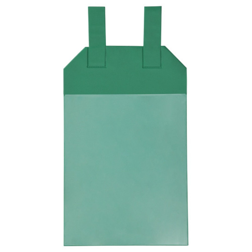 Immagine del prodotto n. 1: Tasche per contenitori a griglia con chiusura magnetica, 50 pz/SU, DIN A4 verticale, verde