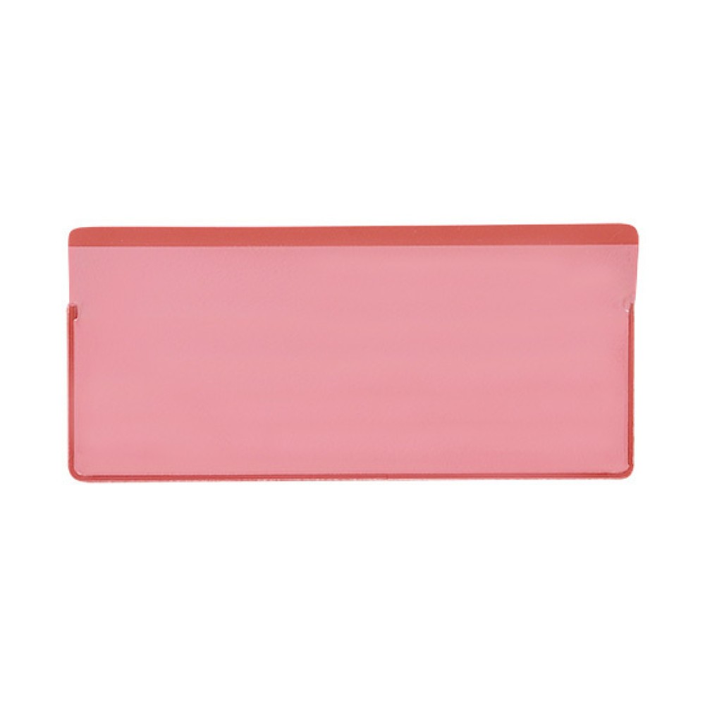 Immagine del prodotto n. 1: Tasche magnetiche, HxL 50 x 110 mm, inserimento dall’alto, 50 pz/SU, rosso