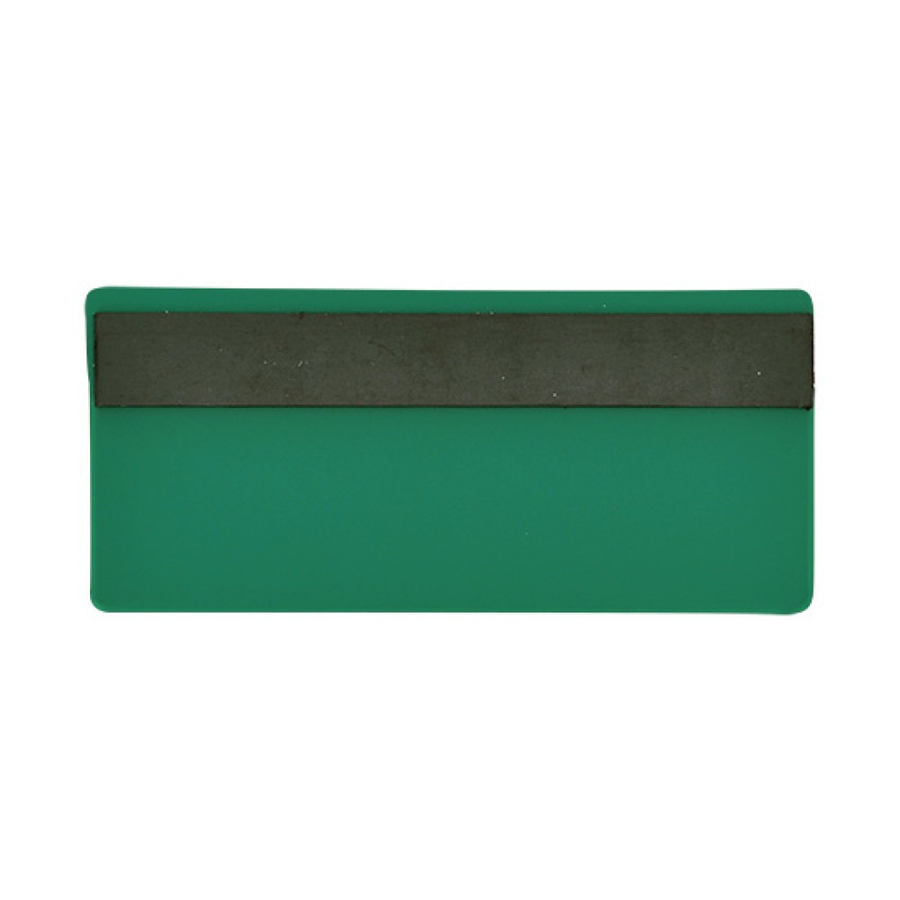 Immagine del prodotto n. 2: Tasche magnetiche, HxL 50 x 110 mm, inserimento dall’alto, 50 pz/SU, verde