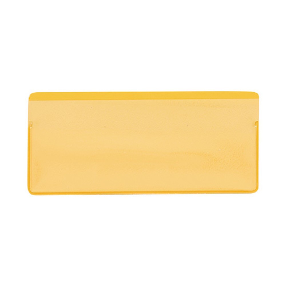 Immagine del prodotto n. 1: Tasche magnetiche, HxL 50 x 110 mm, inserimento dall'alto, 50 pz/SU, giallo