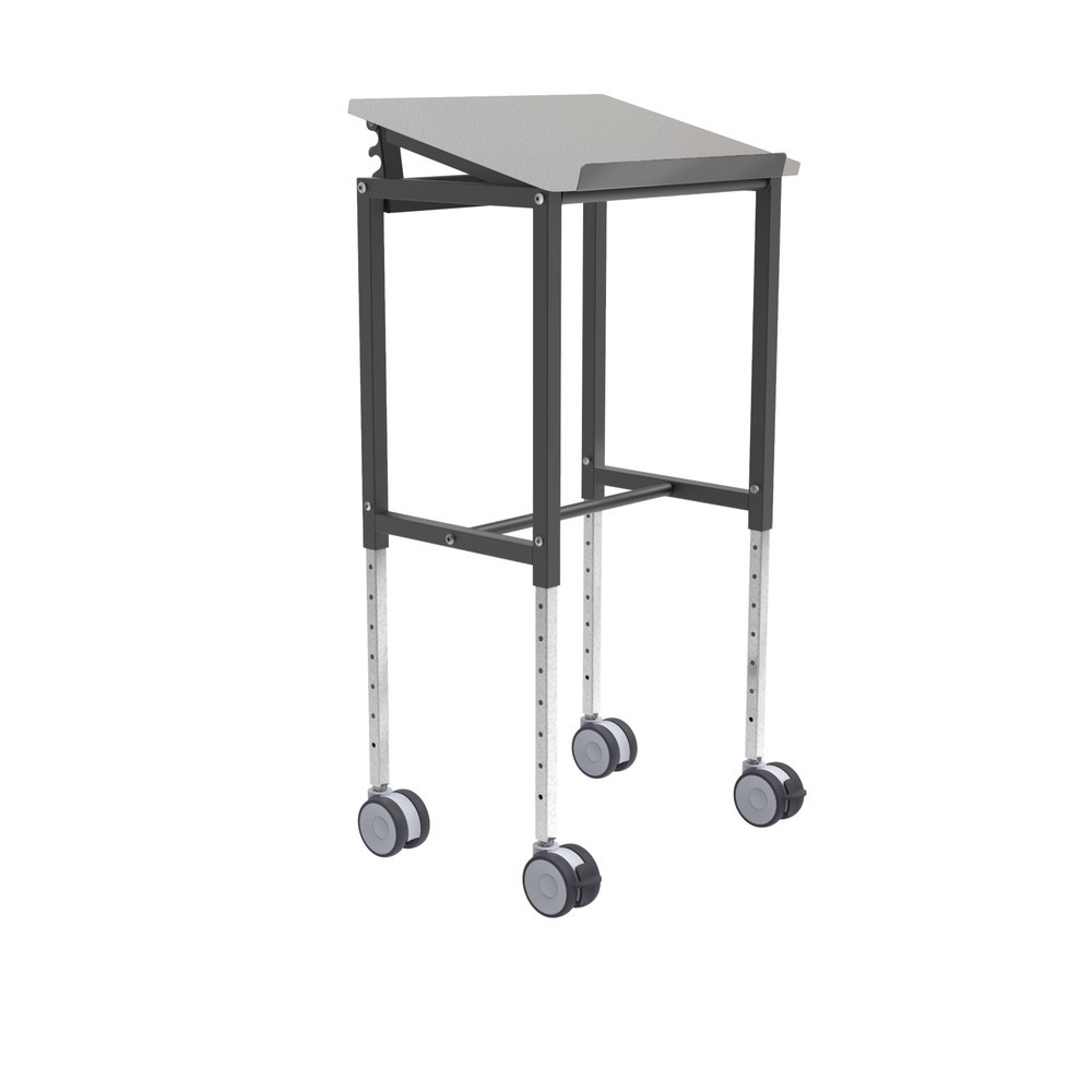 Immagine del prodotto n. 1: Tavolo alto con 4 rulli orientabili Kongamek, regolabile in altezza 720-1.100 mm, LxP 600 x 400 mm, portata 200 kg