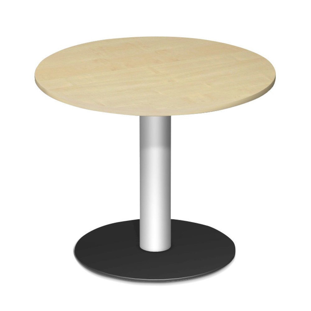 Immagine del prodotto: Tavolo da conferenza rotondo con base circolare, ØxA 900 x 720 mm, acero