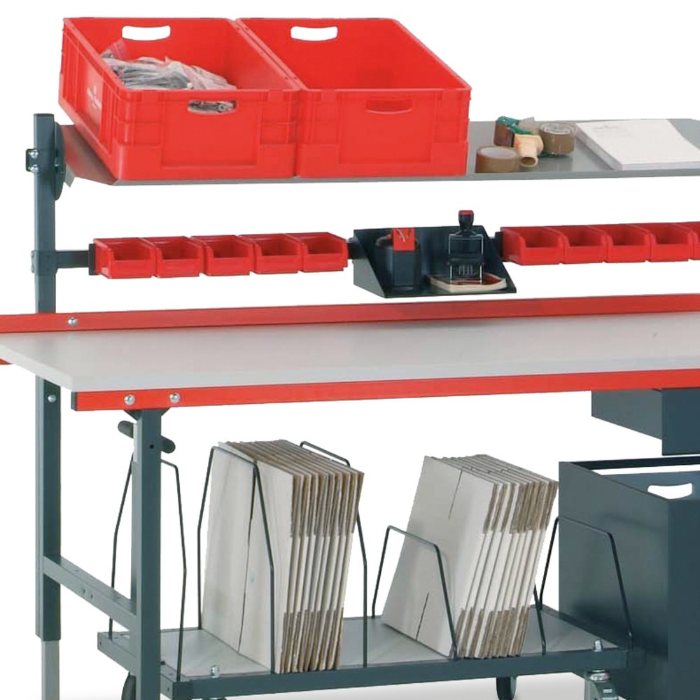 Immagine del prodotto n. 2: Tavolo da imballaggio e da lavoro Rocholz, portata 200 kg, AxLxP 690-960 x 2.000 x 920 mm