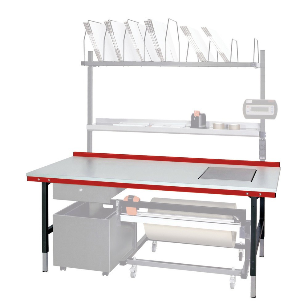 Immagine del prodotto n. 3: Tavolo da imballaggio Rocholz con bilancia fino a 60 kg, AxLxP 690-960 x 2.000 x 920 mm