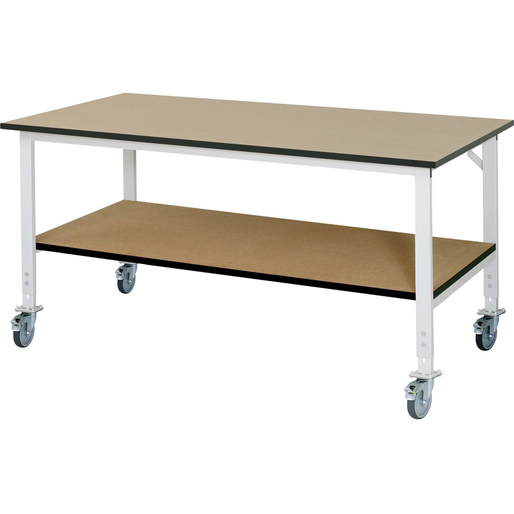Immagine del prodotto n. 1: Tavolo da lavoro RAU regolabile in altezza Serie TOM, AxLxP 760-1.080 x 2.500 x 1.000 mm, piano di lavoro in MDF