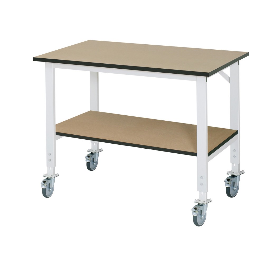 Tavolo da lavoro RAU regolabile in altezza Serie TOM, AxLxP 760-1.080 x 1.250 x 800 mm, piano di lavoro in MDF Immagine del prodotto: Tavolo da lavoro RAU regolabile in altezza Serie TOM, AxLxP 760-1.080 x 1.250 x 800 mm, piano di lavoro in MDF