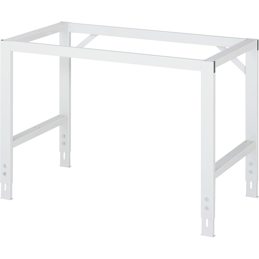 Immagine del prodotto n. 3: RAU Tavolo da lavoro regolabile in altezza Serie TOM, HxLxP 760-1.080 x 1.250 x 800 mm, piano di lavoro con rivestimento in lamiera d’acciaio inox