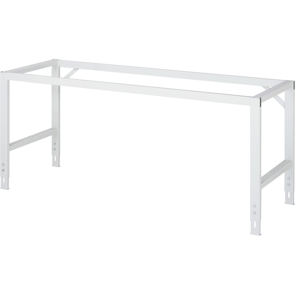 Immagine del prodotto n. 3: RAU Tavolo da lavoro regolabile in altezza Serie TOM, HxLxP 760-1.080 x 2.000 x 800 mm, piano di lavoro con rivestimento in lamiera d’acciaio inox