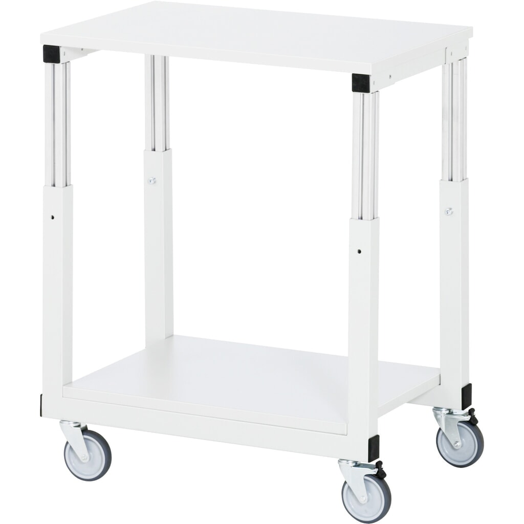 Immagine del prodotto: Tavolo da lavoro mobile RAU Serie E, AxLxP 650-1.000 x 500 x 700 mm, piano di lavoro con rivestimento in melamina