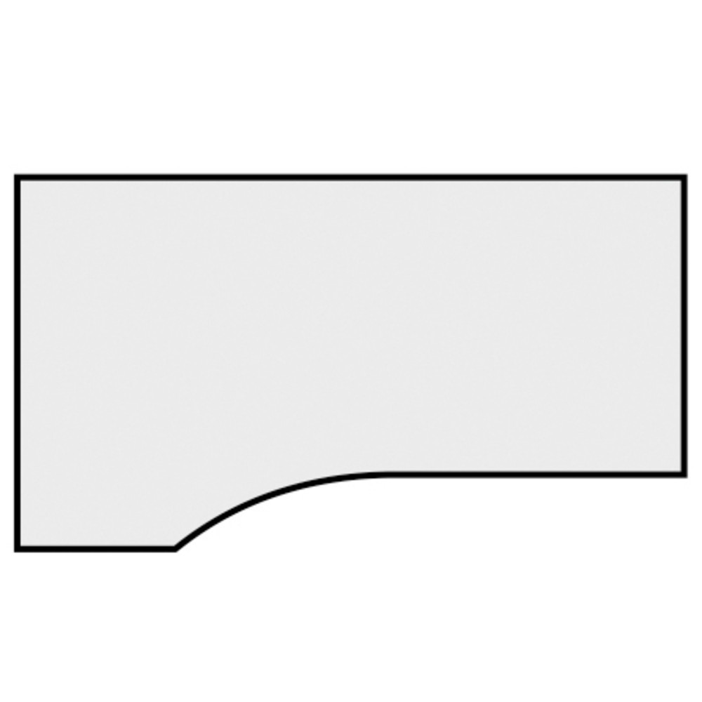 Immagine del prodotto n. 4: Tavolo da lavoro per PC Profi, telaio a 4 piedini, regolabile in altezza, forma per PC a destra, LxP 1800 x 1000 mm, grigio chiaro