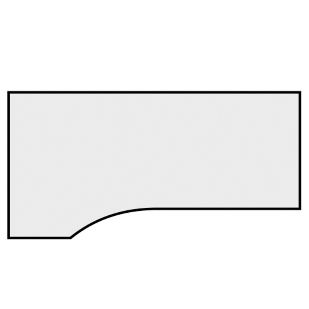 Immagine del prodotto n. 5: Tavolo da lavoro per PC Profi, telaio a 4 piedini, regolabile in altezza, forma per PC a destra, LxP 1800 x 1000 mm, grigio chiaro