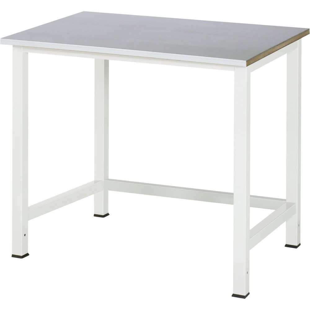 Immagine del prodotto n. 1: Tavolo da lavoro RAU 900, AxLxP 825 x 1.000 x 800 mm, piano di lavoro con rivestimento in lamiera d’acciaio