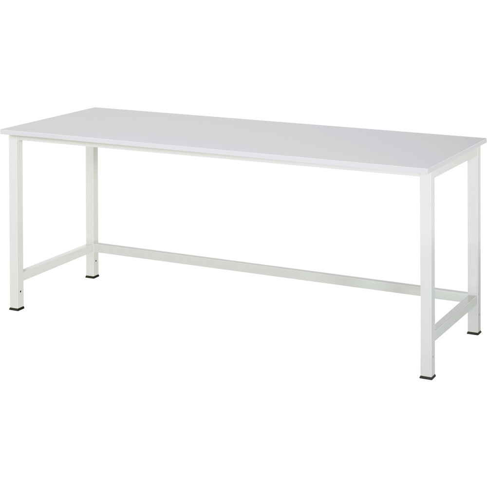 Immagine del prodotto n. 1: Tavolo da lavoro RAU 900, AxLxP 825 x 2.500 x 800 mm, piano di lavoro con rivestimento in melamina