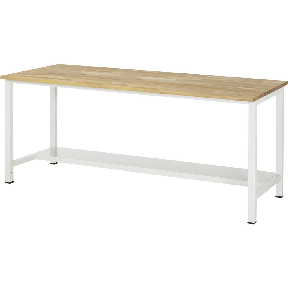 Immagine del prodotto n. 1: Tavolo da lavoro RAU 900 con piano di appoggio profondità 320 mm, AxLxP 825 x 2.500 x 800 mm, piano di lavoro in faggio massiccio