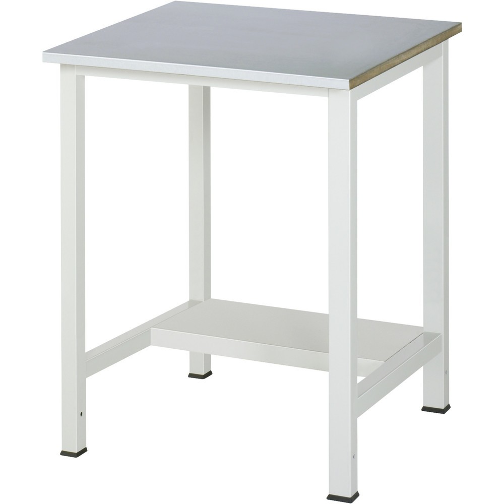 Immagine del prodotto n. 1: Tavolo da lavoro RAU 900 con piano di appoggio profondità 320 mm, AxLxP 825 x 750 x 800 mm, piano di lavoro con rivestimento in lamiera d’acciaio