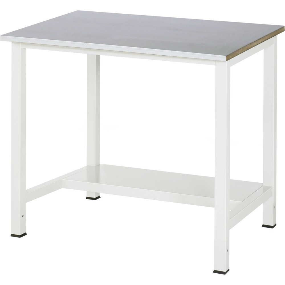 Immagine del prodotto n. 1: Tavolo da lavoro RAU 900 con piano di appoggio profondità 320 mm, AxLxP 825 x 1.000 x 800 mm, piano di lavoro con rivestimento in lamiera d’acciaio