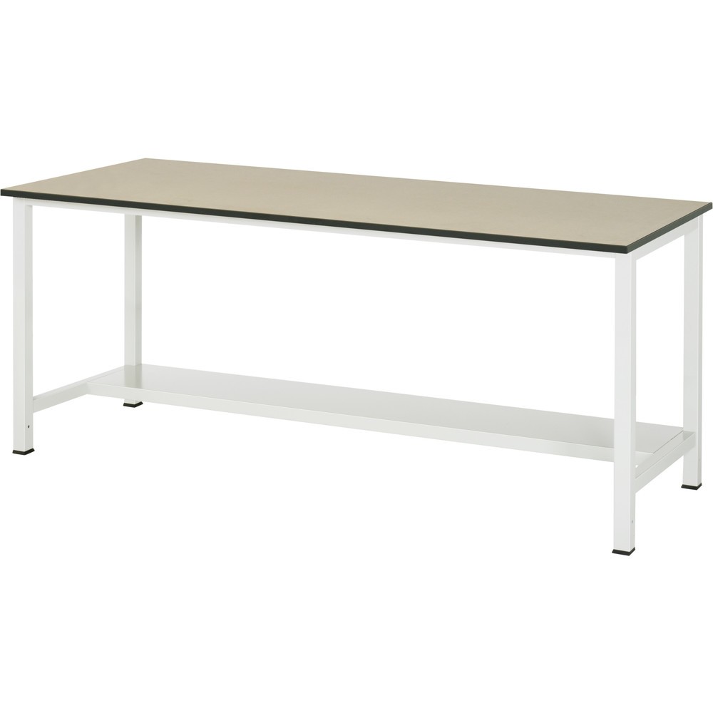 Immagine del prodotto: Tavolo da lavoro RAU 900 con piano di appoggio profondità 320 mm, AxLxP 825 x 2.500 x 800 mm, piano di lavoro in MDF