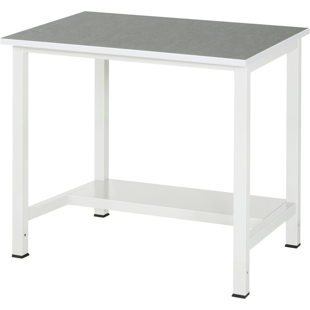 Immagine del prodotto: Tavolo da lavoro RAU 900 con piano di appoggio profondità 320 mm, AxLxP 825 x 1.000 x 800 mm, piano di lavoro con rivestimento universale/in linoleum
