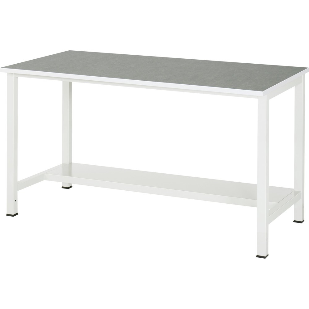Immagine del prodotto n. 1: Tavolo da lavoro RAU 900 con piano di appoggio profondità 320 mm, AxLxP 825 x 1.500 x 800 mm, piano di lavoro con rivestimento universale/in linoleum