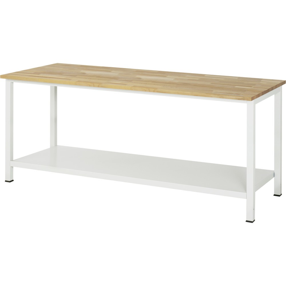 Immagine del prodotto n. 1: Tavolo da lavoro RAU 900 con piano di appoggio profondità 650 mm, AxLxP 825 x 2.500 x 800 mm, piano di lavoro in faggio massiccio