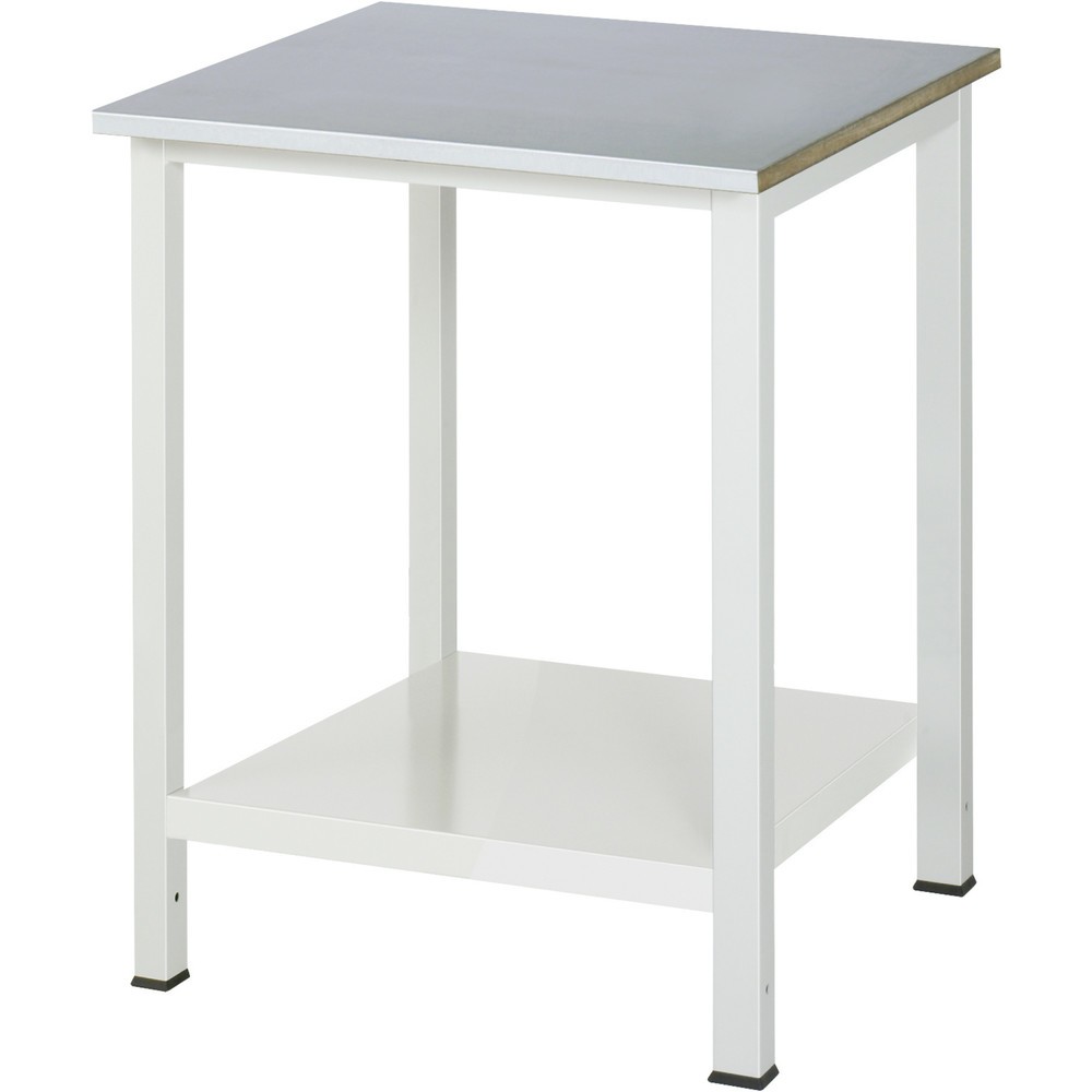 Immagine del prodotto n. 1: Tavolo da lavoro RAU 900 con piano di appoggio profondità 650 mm, AxLxP 825 x 750 x 800 mm, piano di lavoro con rivestimento in lamiera d’acciaio inox