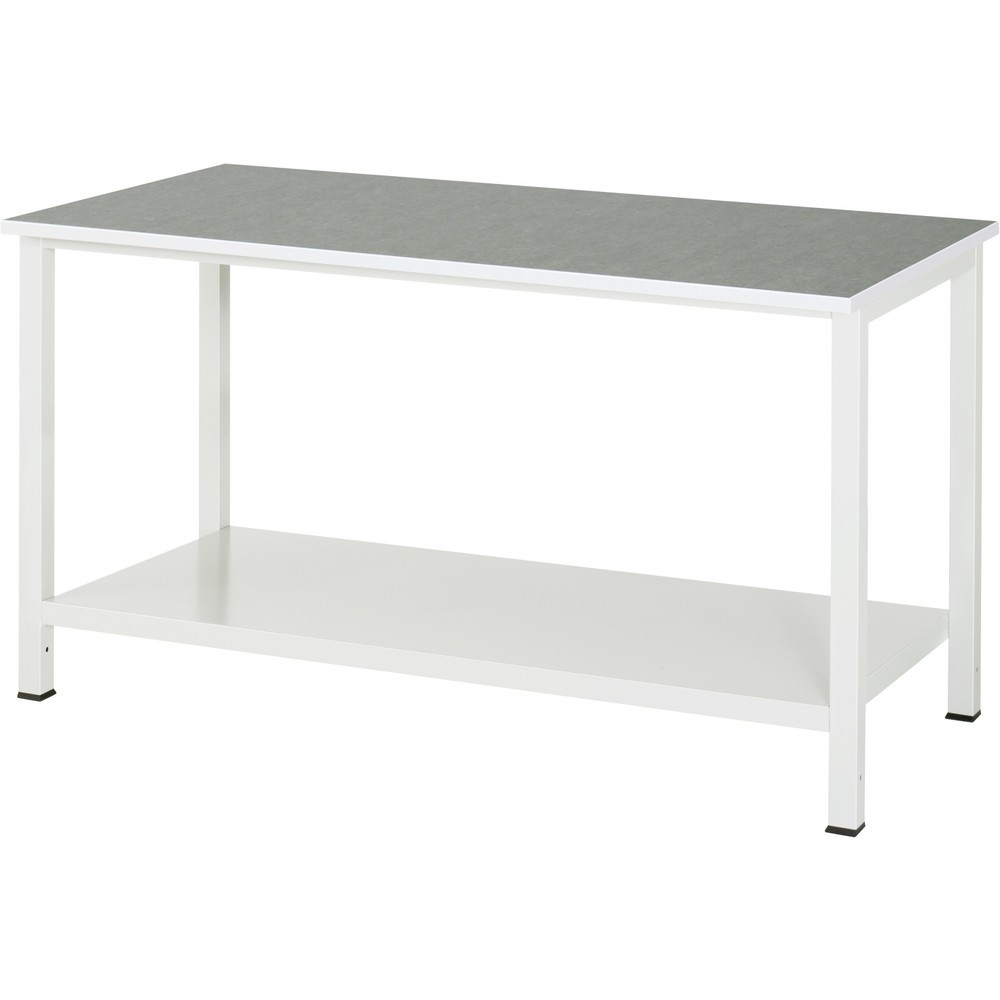 Immagine del prodotto n. 1: Tavolo da lavoro RAU 900 con piano di appoggio profondità 650 mm, AxLxP 825 x 1.500 x 800 mm, piano di lavoro con rivestimento universale/in linoleum