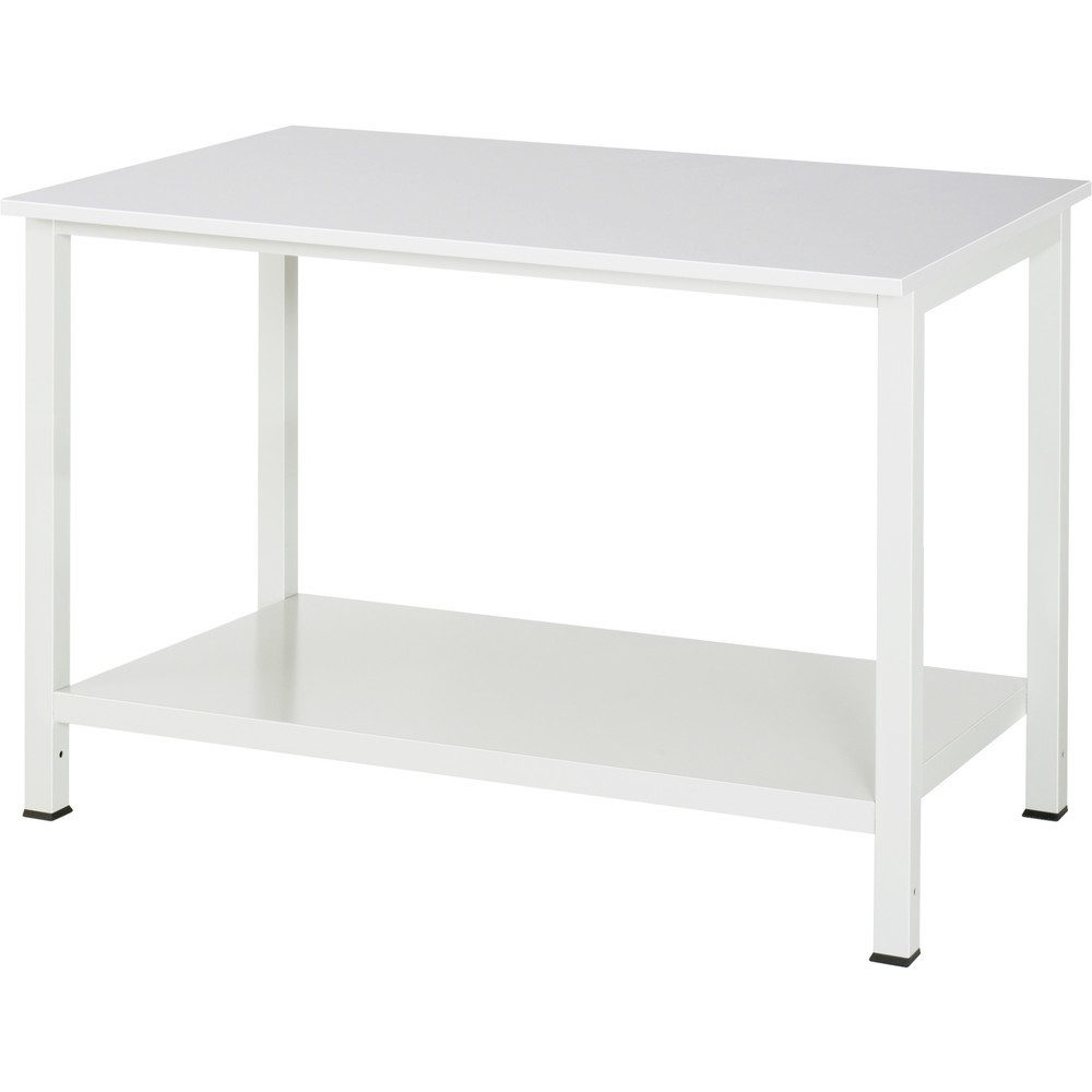 Immagine del prodotto n. 1: Tavolo da lavoro RAU 900 con piano di appoggio profondità 650 mm, AxLxP 825 x 1.250 x 800 mm, piano di lavoro con rivestimento in melamina EGB