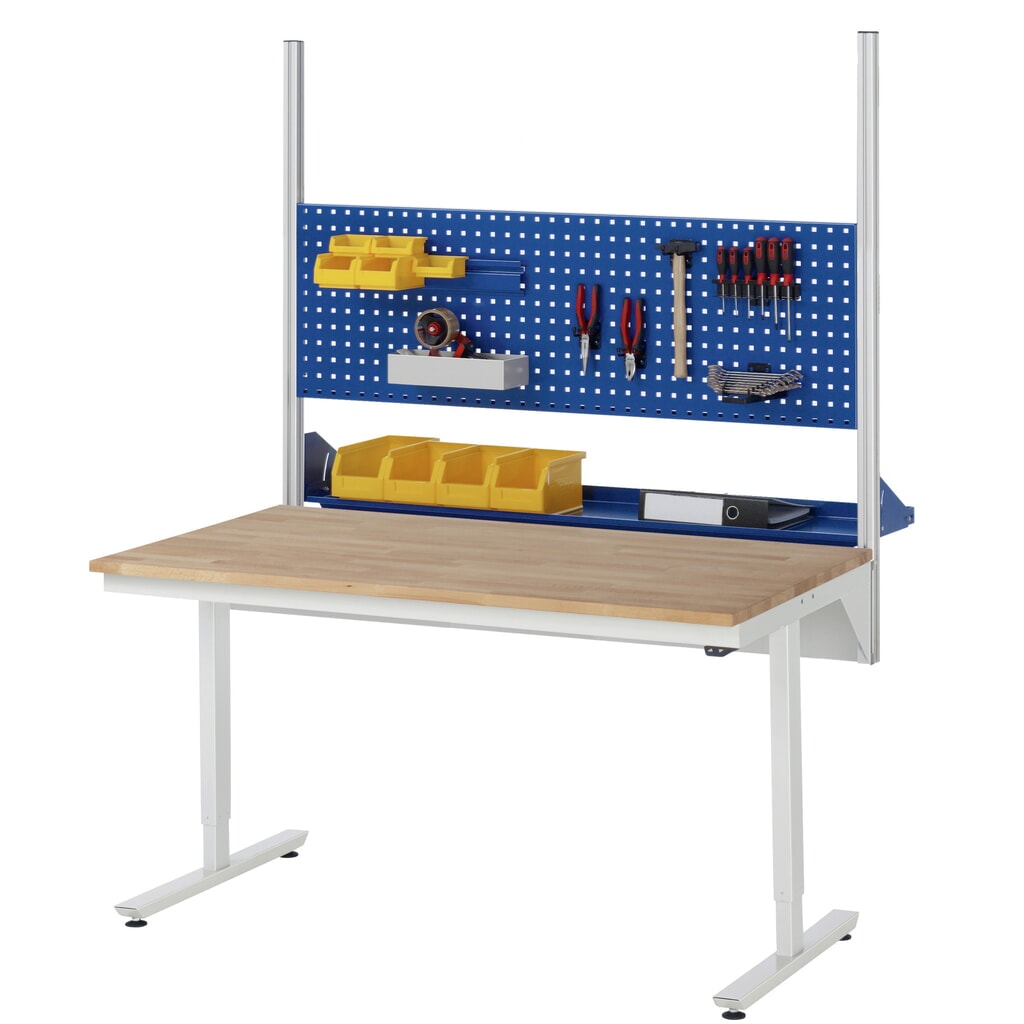 Immagine del prodotto n. 7: Tavolo da lavoro RAU regolabile in altezza elettricamente Serie adlatus 300, AxLxP 720-1.120 x 1.000 x 1.000 mm, piano di lavoro rivestito in melamina EGB