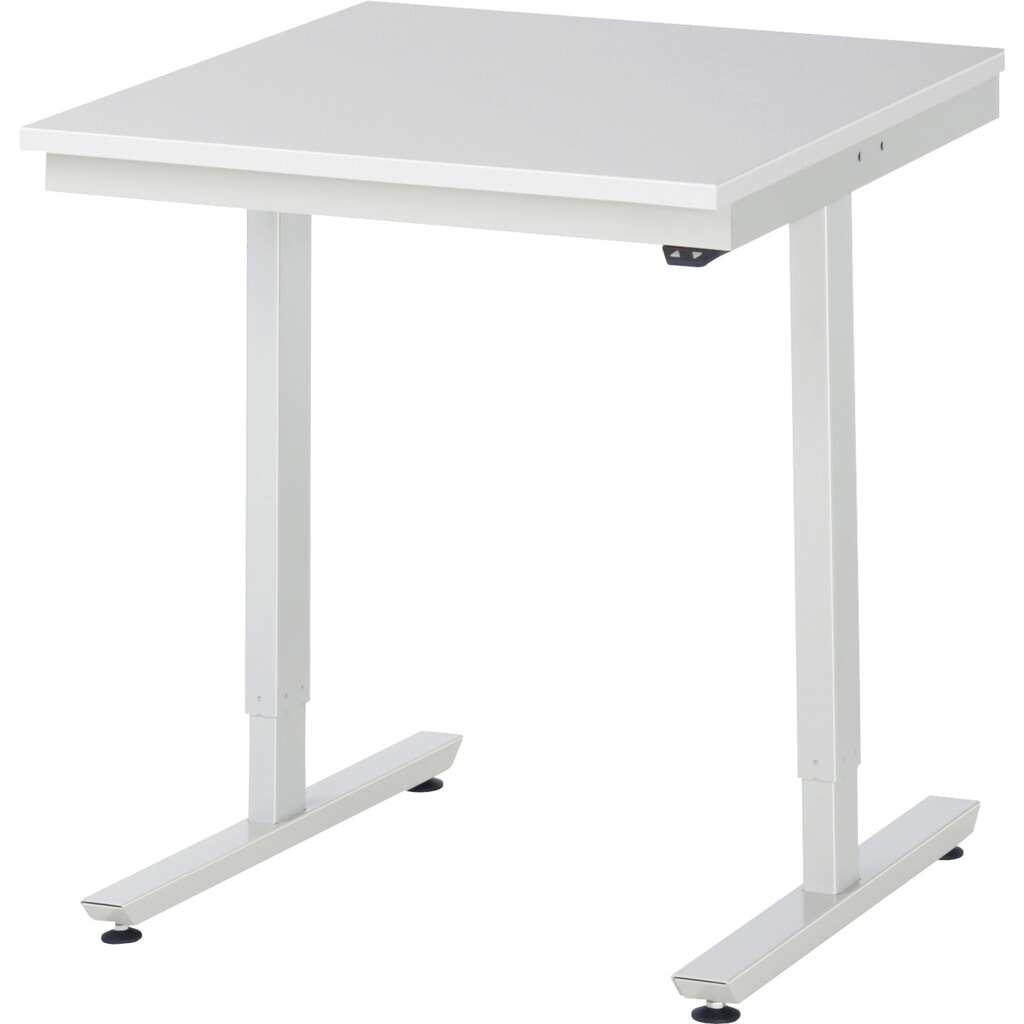 Tavolo da lavoro RAU regolabile in altezza elettricamente Serie adlatus 300, AxLxP 720-1.120 x 750 x 800 mm, piano di lavoro rivestito in melamina Immagine del prodotto n. 1: Tavolo da lavoro RAU regolabile in altezza elettricamente Serie adlatus 300, AxLxP 720-1.120 x 750 x 800 mm, piano di lavoro rivestito in melamina