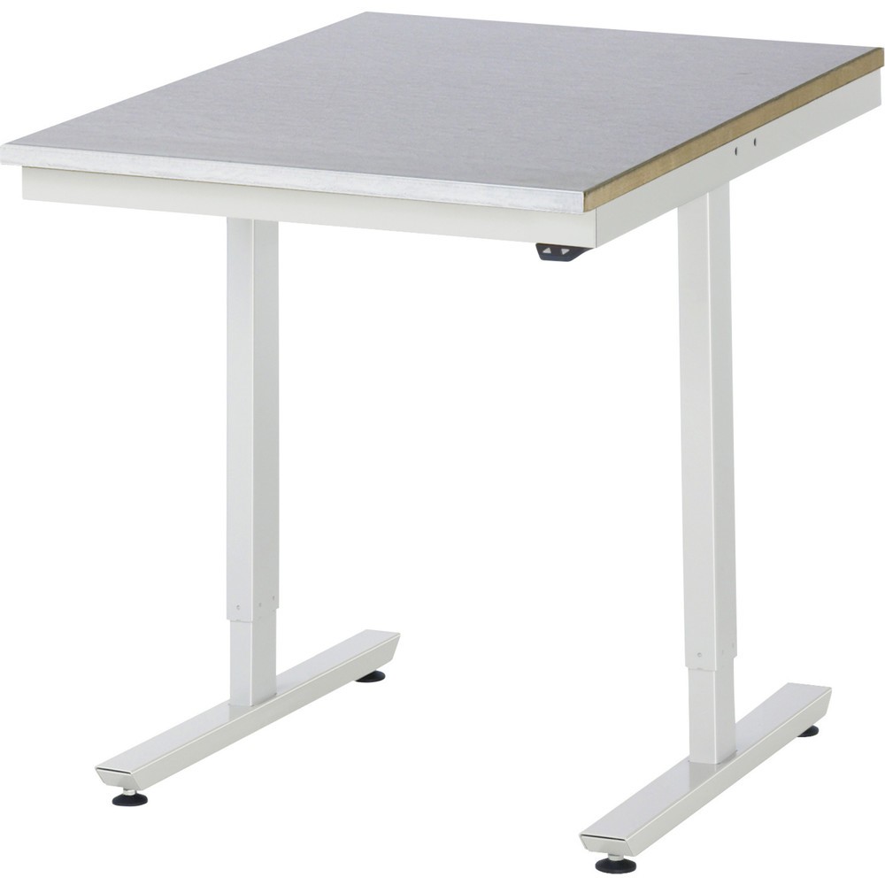 Immagine del prodotto n. 1: Tavolo da lavoro RAU regolabile in altezza elettricamente Serie adlatus 300, AxLxP 720-1.120 x 750 x 1.000 mm, piano di lavoro rivestito in lamiera d'acciaio