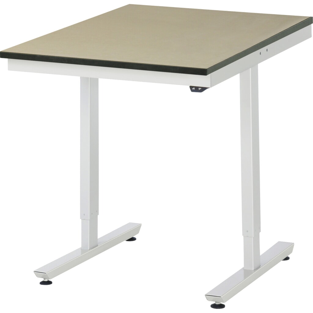 Tavolo da lavoro RAU regolabile in altezza elettricamente Serie adlatus 300, AxLxP 720-1.120 x 750 x 1.000 mm, piano di lavoro in MDF Immagine del prodotto n. 1: Tavolo da lavoro RAU regolabile in altezza elettricamente Serie adlatus 300, AxLxP 720-1.120 x 750 x 1.000 mm, piano di lavoro in MDF
