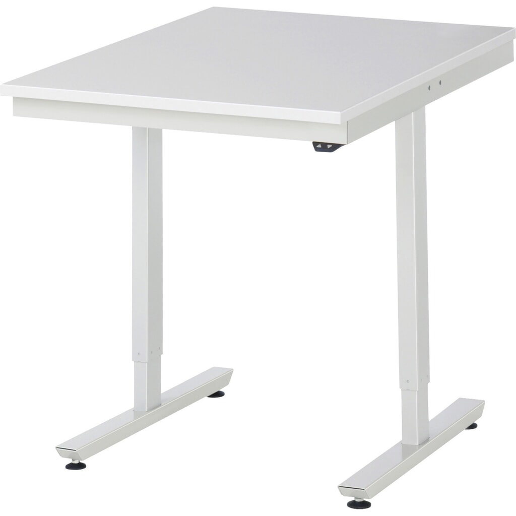 Tavolo da lavoro RAU regolabile in altezza elettricamente Serie adlatus 300, AxLxP 720-1.120 x 750 x 1.000 mm, piano di lavoro rivestito in melamina Immagine del prodotto n. 1: Tavolo da lavoro RAU regolabile in altezza elettricamente Serie adlatus 300, AxLxP 720-1.120 x 750 x 1.000 mm, piano di lavoro rivestito in melamina