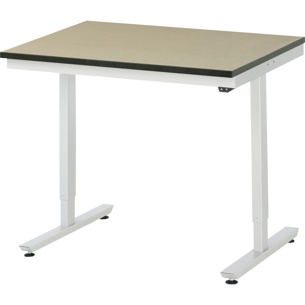 Immagine del prodotto: Tavolo da lavoro RAU regolabile in altezza elettricamente Serie adlatus 300, AxLxP 720-1.120 x 1.000 x 800 mm, piano di lavoro in MDF