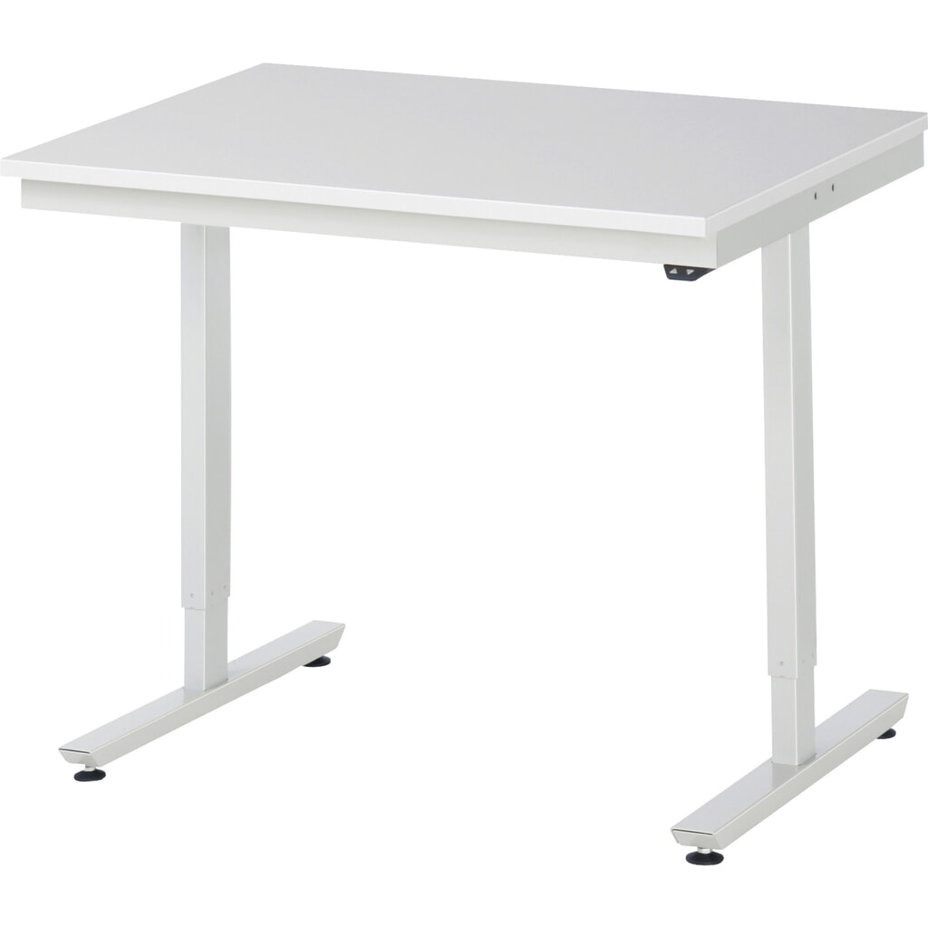 Tavolo da lavoro RAU regolabile in altezza elettricamente Serie adlatus 300, AxLxP 720-1.120 x 1.000 x 800 mm, piano di lavoro rivestito in melamina EGB Immagine del prodotto: Tavolo da lavoro RAU regolabile in altezza elettricamente Serie adlatus 300, AxLxP 720-1.120 x 1.000 x 800 mm, piano di lavoro rivestito in melamina EGB