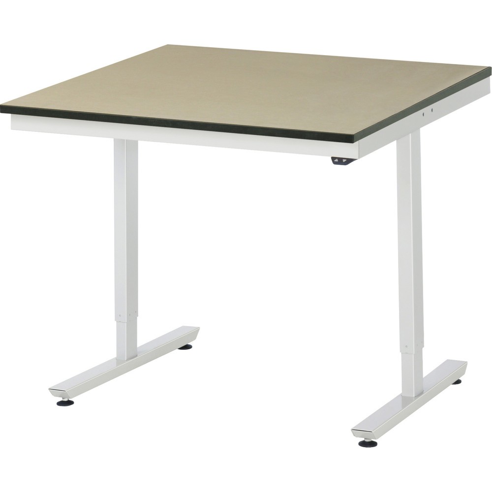 Immagine del prodotto n. 1: Tavolo da lavoro RAU regolabile in altezza elettricamente Serie adlatus 300, AxLxP 720-1.120 x 1.000 x 1.000 mm, piano di lavoro in MDF