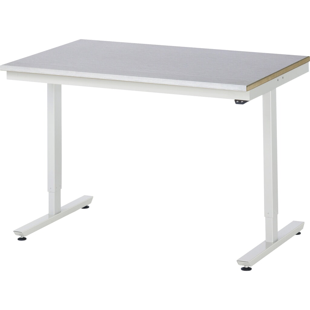 Tavolo da lavoro RAU regolabile in altezza elettricamente Serie adlatus 300, AxLxP 720-1.120 x 1.250 x 800 mm, piano di lavoro rivestito in lamiera d'acciaio Immagine del prodotto n. 1: Tavolo da lavoro RAU regolabile in altezza elettricamente Serie adlatus 300, AxLxP 720-1.120 x 1.250 x 800 mm, piano di lavoro rivestito in lamiera d'acciaio