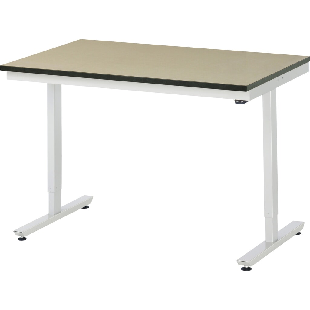 Immagine del prodotto n. 1: Tavolo da lavoro RAU regolabile in altezza elettricamente Serie adlatus 300, AxLxP 720-1.120 x 1.250 x 800 mm, piano di lavoro in MDF