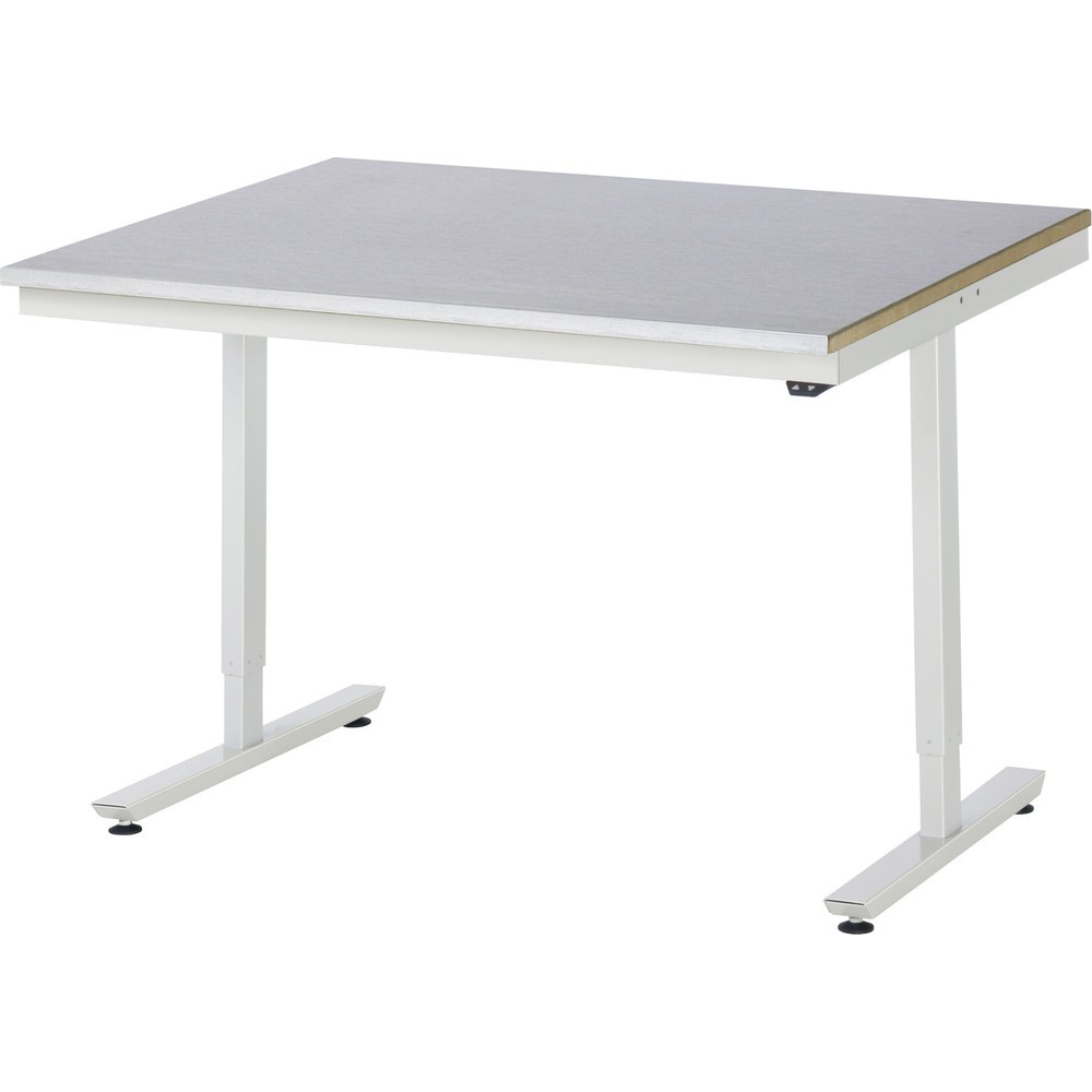 Immagine del prodotto n. 1: Tavolo da lavoro RAU regolabile in altezza elettricamente Serie adlatus 300, AxLxP 720-1.120 x 1.250 x 1.000 mm, piano di lavoro rivestito in lamiera d'acciaio