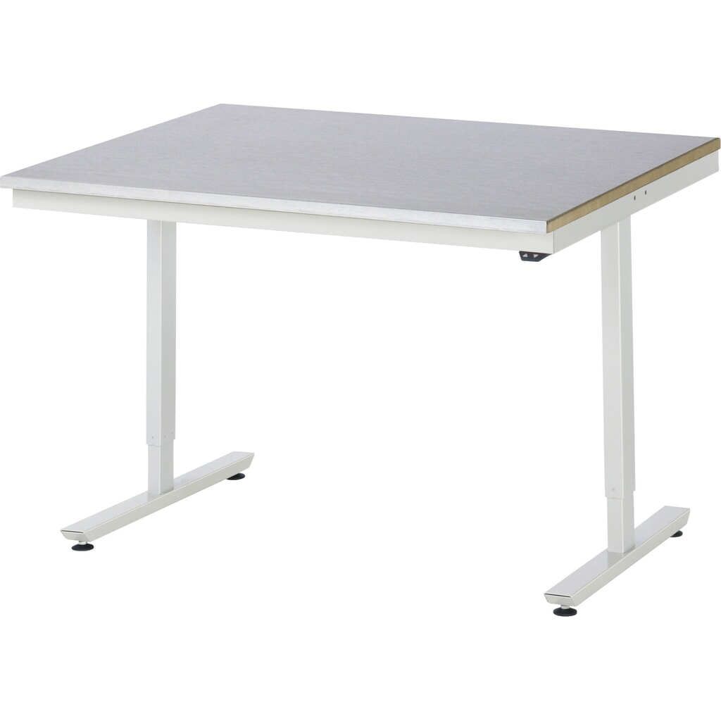 Immagine del prodotto n. 1: Tavolo da lavoro RAU regolabile in altezza elettricamente Serie adlatus 300, AxLxP 720-1.120 x 1.250 x 1.000 mm, piano di lavoro rivestito in lamiera d'acciaio