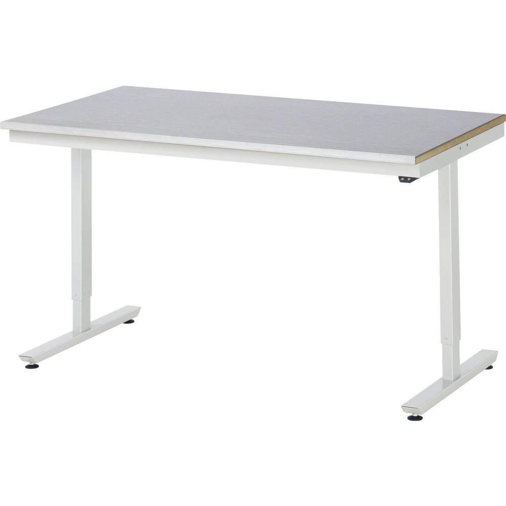 Immagine del prodotto n. 1: Tavolo da lavoro RAU regolabile in altezza elettricamente Serie adlatus 300, AxLxP 720-1.120 x 1.500 x 800 mm, piano di lavoro rivestito in lamiera d'acciaio