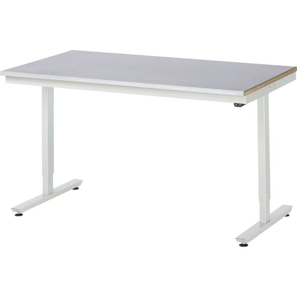 Immagine del prodotto n. 1: Tavolo da lavoro RAU regolabile in altezza elettricamente Serie adlatus 300, AxLxP 720-1.120 x 1.500 x 800 mm, piano di lavoro rivestito in lamiera d'acciaio