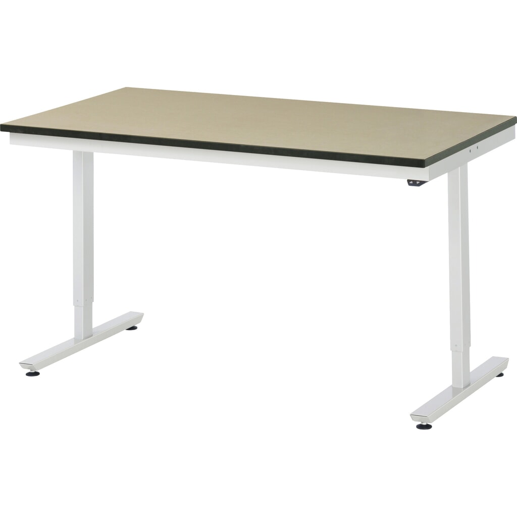 Tavolo da lavoro RAU regolabile in altezza elettricamente Serie adlatus 300, AxLxP 720-1.120 x 1.500 x 800 mm, piano di lavoro in MDF Immagine del prodotto n. 1: Tavolo da lavoro RAU regolabile in altezza elettricamente Serie adlatus 300, AxLxP 720-1.120 x 1.500 x 800 mm, piano di lavoro in MDF