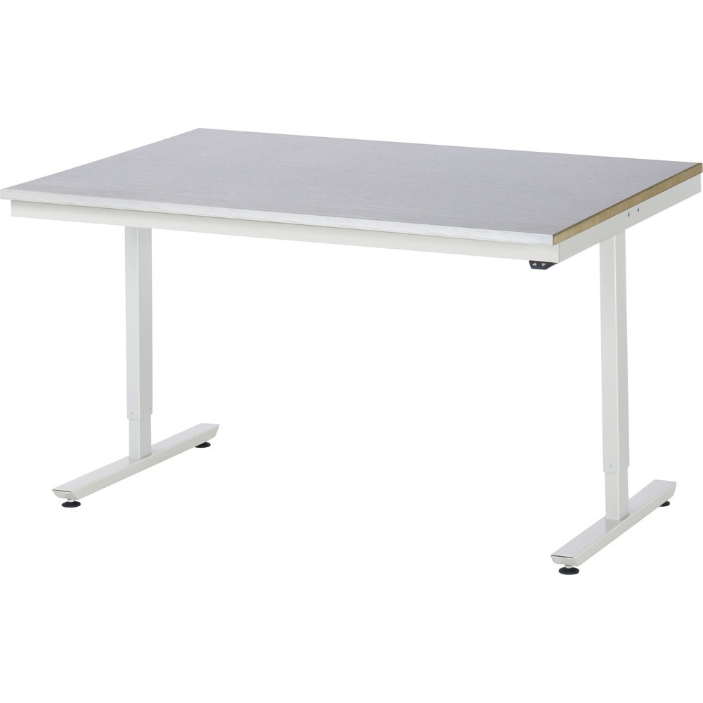 Immagine del prodotto n. 1: Tavolo da lavoro RAU regolabile in altezza elettricamente Serie adlatus 300, AxLxP 720-1.120 x 1.500 x 1.000 mm, piano di lavoro rivestito in lamiera d'acciaio inox