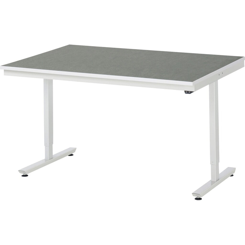 Tavolo da lavoro RAU regolabile in altezza elettricamente Serie adlatus 300, AxLxP 720-1.120 x 1.500 x 1.000 mm, piano di lavoro con rivestimento universale/in linoleum Immagine del prodotto: Tavolo da lavoro RAU regolabile in altezza elettricamente Serie adlatus 300, AxLxP 720-1.120 x 1.500 x 1.000 mm, piano di lavoro con rivestimento universale/in linoleum