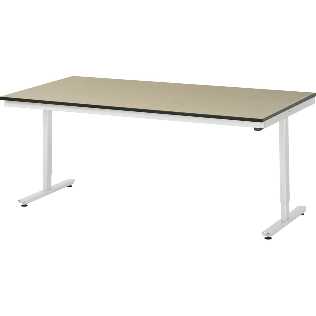 Tavolo da lavoro RAU regolabile in altezza elettricamente Serie adlatus 300, AxLxP 720-1.120 x 2.000 x 1.000 mm, piano di lavoro in MDF Immagine del prodotto n. 1: Tavolo da lavoro RAU regolabile in altezza elettricamente Serie adlatus 300, AxLxP 720-1.120 x 2.000 x 1.000 mm, piano di lavoro in MDF