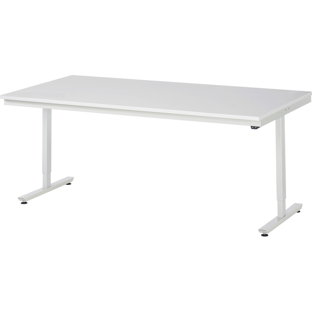 Immagine del prodotto: Tavolo da lavoro RAU regolabile in altezza elettricamente Serie adlatus 300, AxLxP 720-1.120 x 2.000 x 1.000 mm, piano di lavoro rivestito in melamina EGB