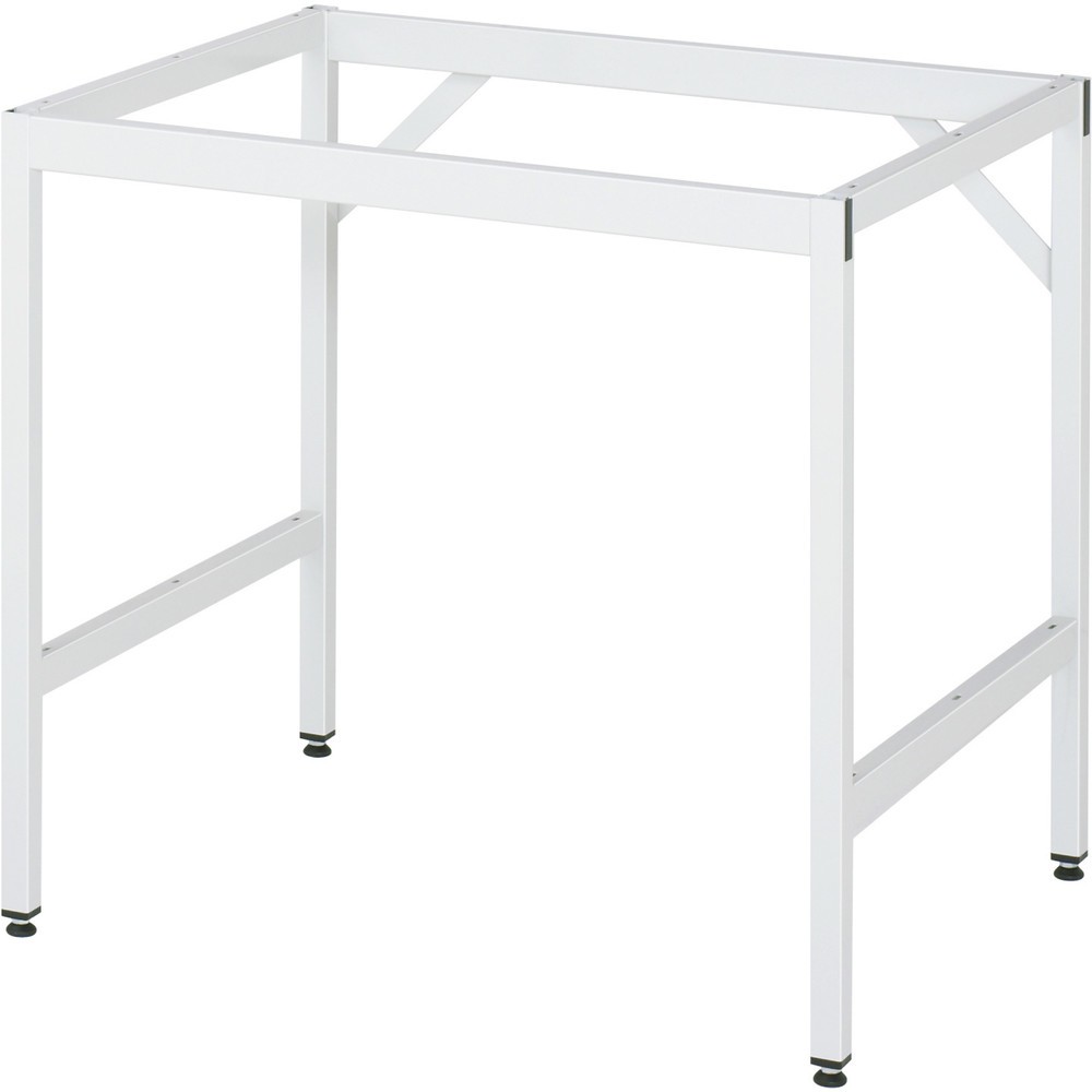Immagine del prodotto n. 3: Tavolo da lavoro RAU regolabile in altezza serie JERRY, AxLxP 800-850 x 1.000 x 1.000 mm, piano di lavoro con rivestimento in lamiera d’acciaio