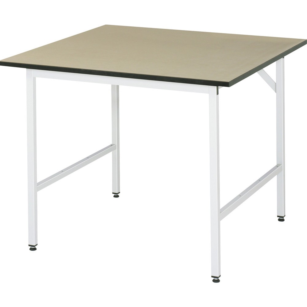 Immagine del prodotto n. 1: Tavolo da lavoro RAU regolabile in altezza serie JERRY, AxLxP 800-850 x 1.000 x 1.000 mm, piano di lavoro in MDF