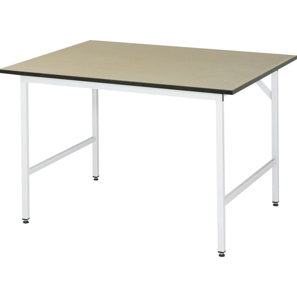 Immagine del prodotto: Tavolo da lavoro RAU regolabile in altezza serie JERRY, AxLxP 800-850 x 1.250 x 1.000 mm, piano di lavoro in MDF