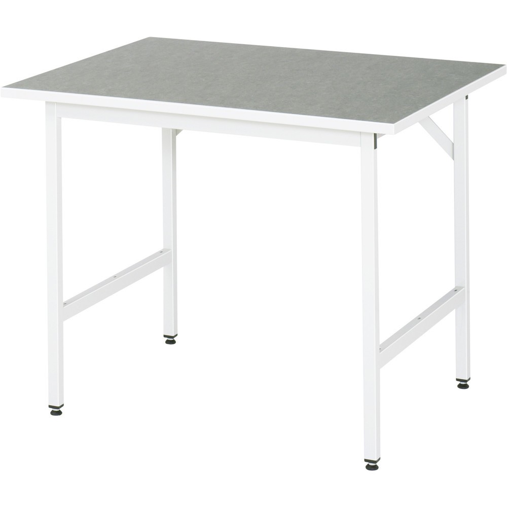 Tavolo da lavoro RAU regolabile in altezza serie JERRY, AxLxP 800-850 x 1.000 x 800 mm, piano di lavoro con rivestimento universale/in linoleum Immagine del prodotto n. 1: Tavolo da lavoro RAU regolabile in altezza serie JERRY, AxLxP 800-850 x 1.000 x 800 mm, piano di lavoro con rivestimento universale/in linoleum